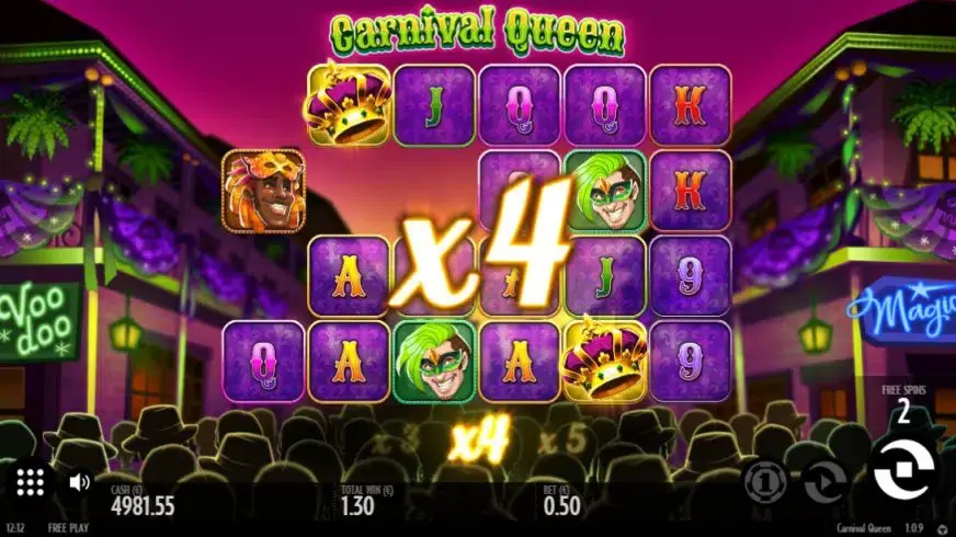 Carnival Queen slot screenshot 7