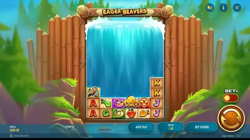 Eager Beavers slot screenshot 1