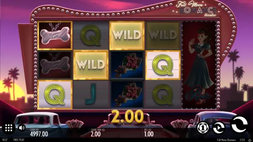 Full Moon Romance slot screenshot 2