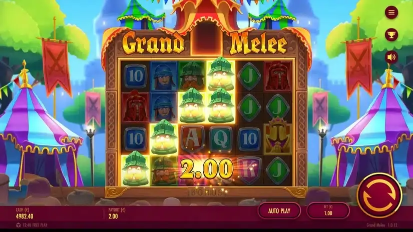Grand Melee slot screenshot 2