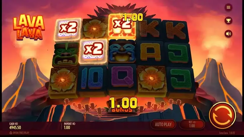 Lava Lava slot screenshot 4