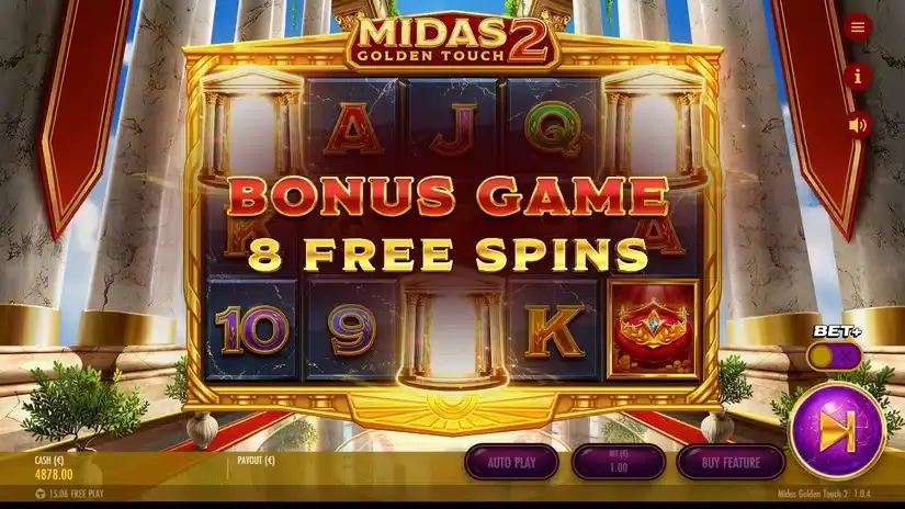 Midas Golden Touch 2 slot screenshot 2