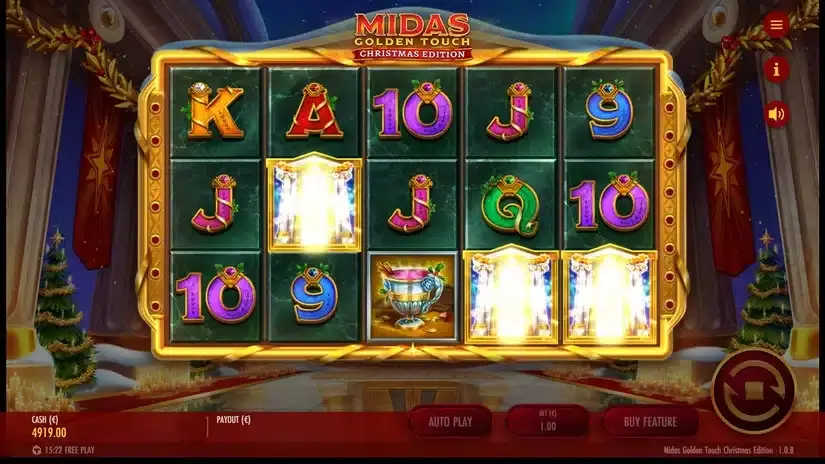 Midas Golden Touch Christmas Edition slot screenshot 2