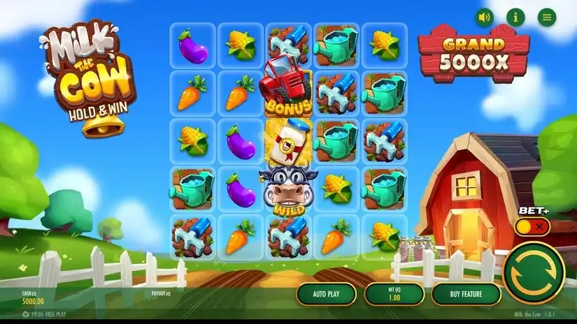 Milk The Cow slot screenshot 