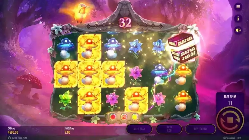 Pan’s Arcadia slot screenshot 7