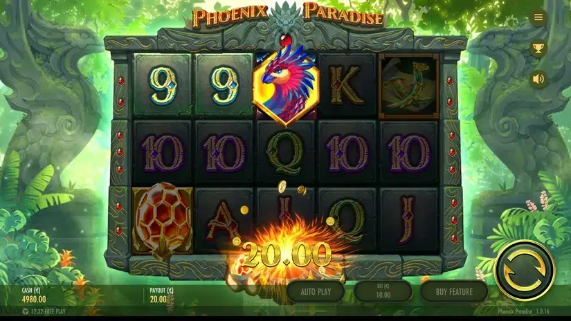 Phoenix Paradise slot screenshot 2
