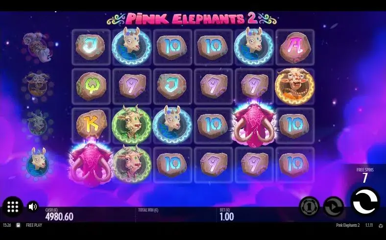 Pink Elephants 2 slot screenshot 2