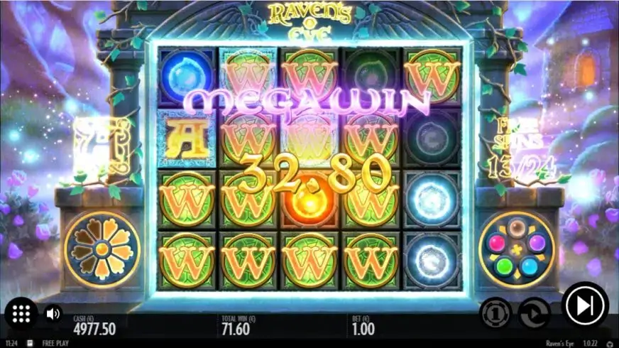 Raven’s Eye slot screenshot 3