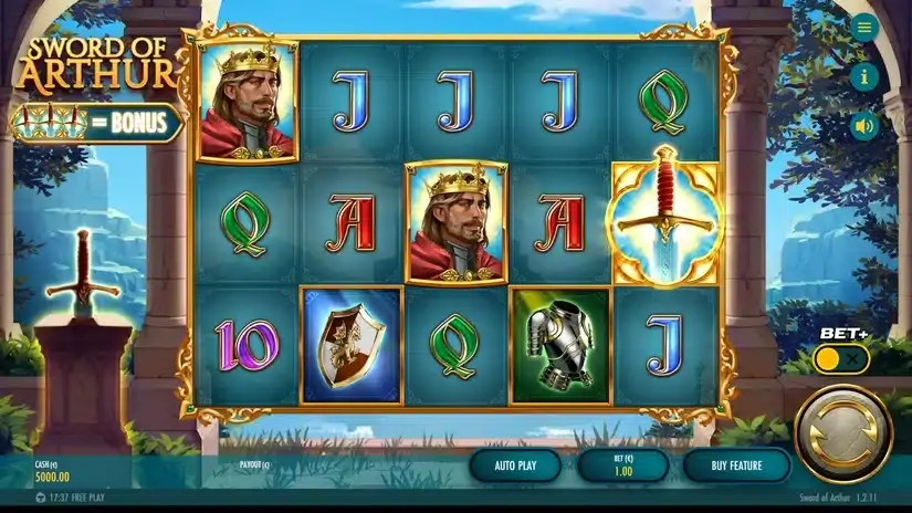 Sword of Arthur slot screenshot 1