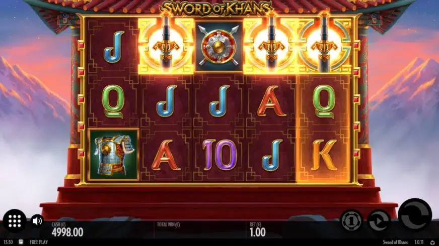 Sword of Khans slot screenshot 2