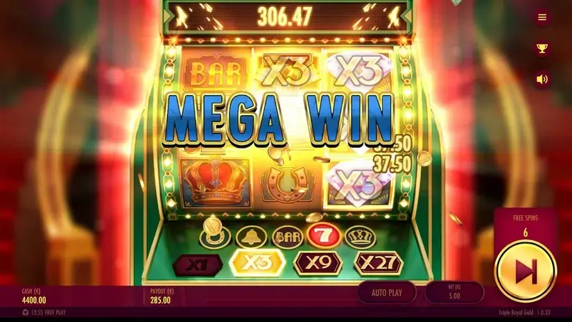 Triple Royal Gold slot screenshot 7