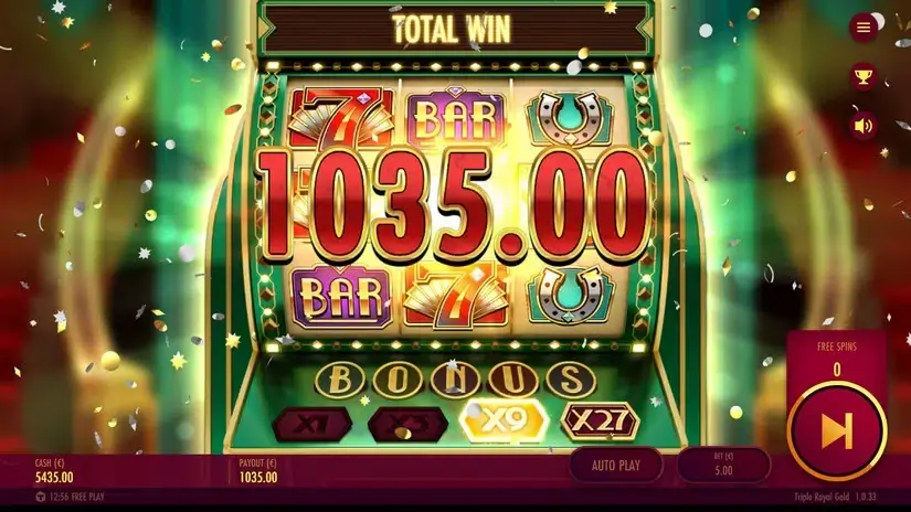 Triple Royal Gold slot screenshot 9