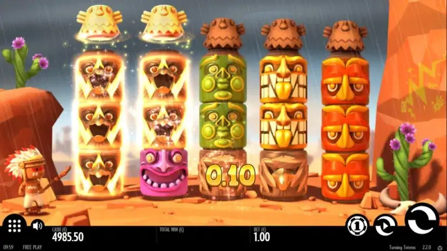 Turning Totems slot screenshot 3