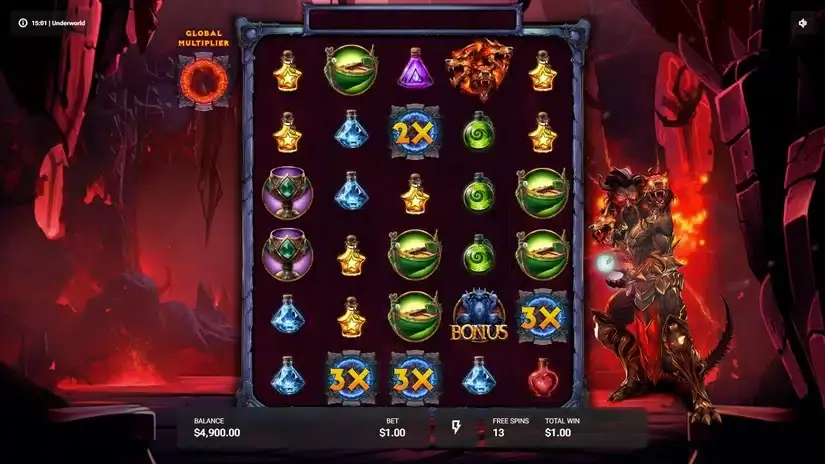Underworld slot screenshot 4
