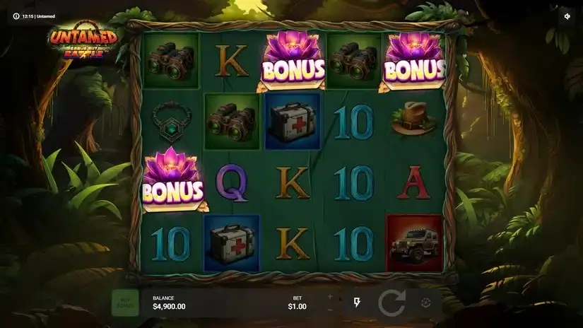 Untamed slot screenshot 2