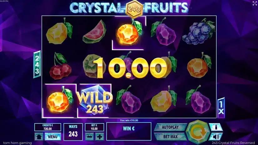 243 Crystal Fruits Reversed slot screenshot 2