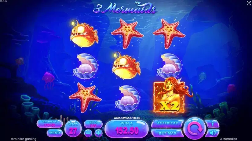 3 Mermaids slot screenshot 5