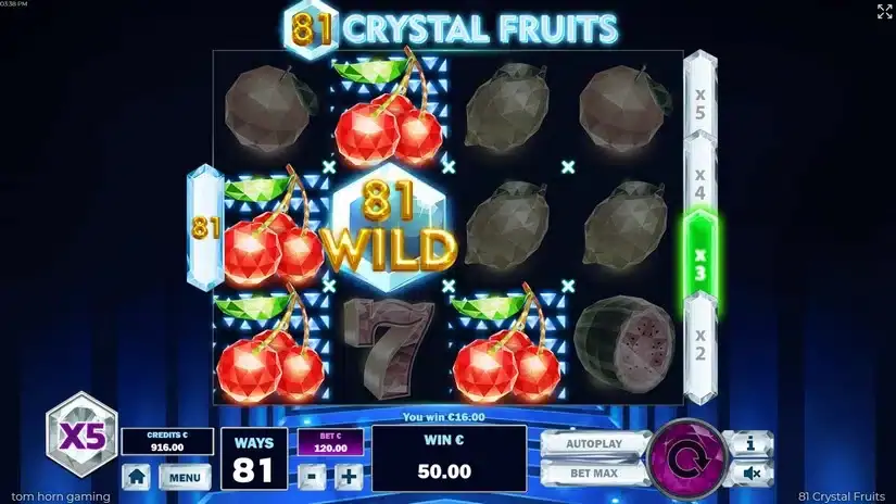 81 Crystal Fruits slot screenshot 4