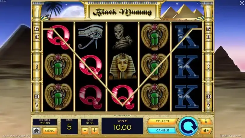 Black Mummy slot screenshot 2
