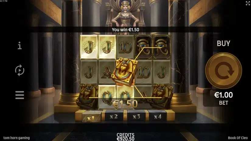 Book of Cleo slot screenshot 2