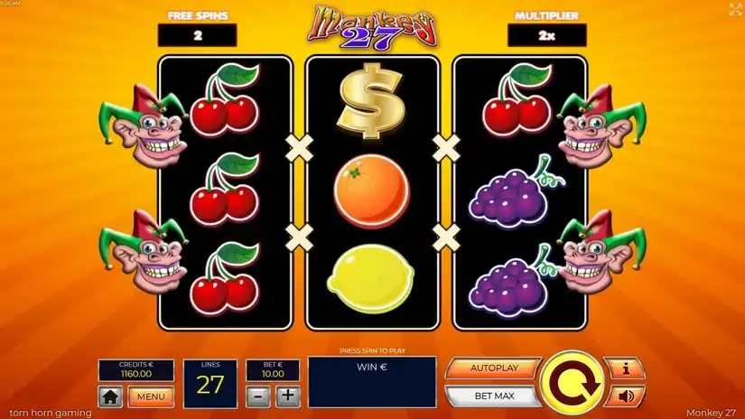 Monkey 27 slot screenshot 4