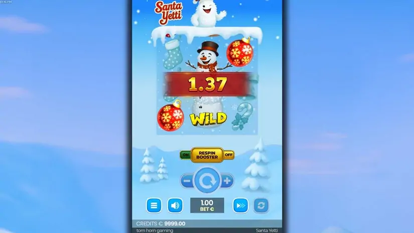 Santa Yetti slot screenshot 2
