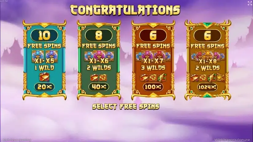 Wild Dragon`s Fortune slot screenshot 3