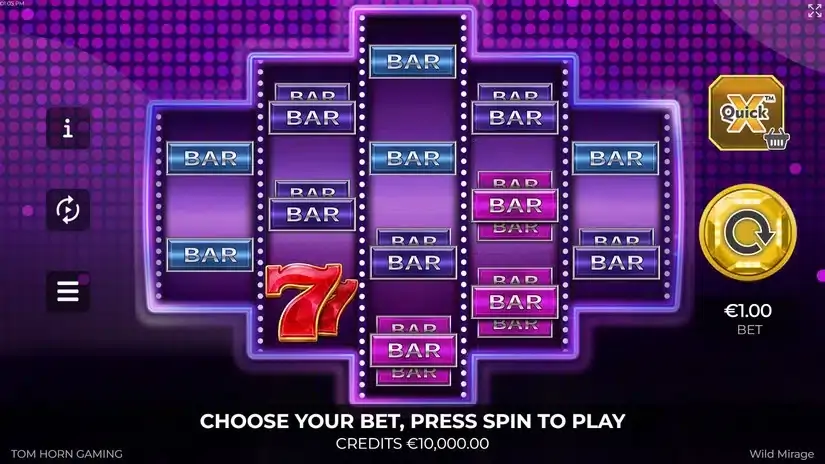 Wild Mirage slot screenshot 