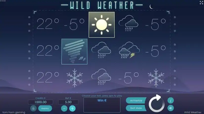Wild Weather slot screenshot 1