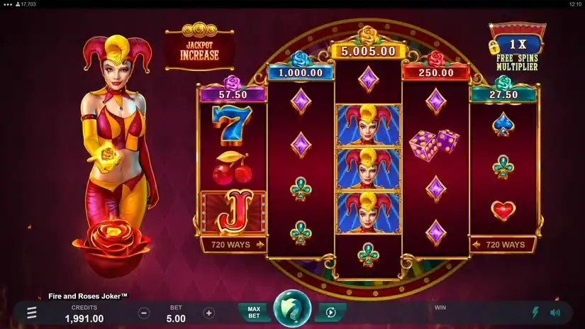 Fire and Roses Joker slot screenshot 3