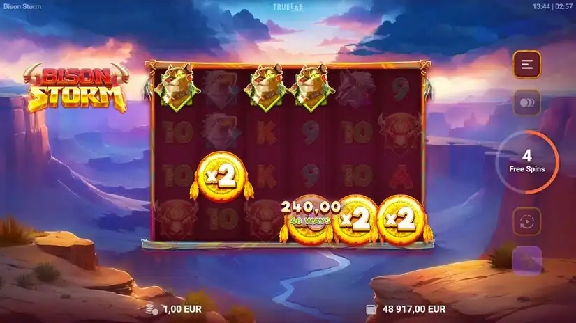 Bison Storm slot screenshot 4