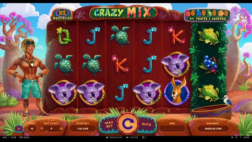 Crazy Mix slot screenshot 1