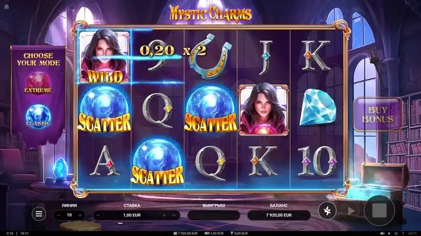 Mystic Charms slot screenshot 2