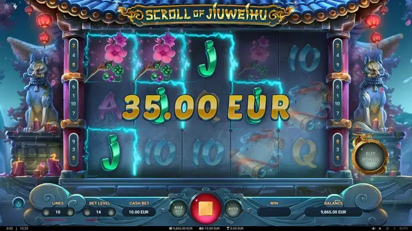 Scroll of Jiuweihu slot screenshot 2