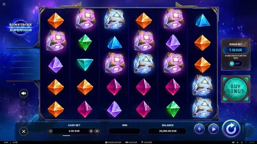 Sunstrike Supernova slot screenshot 1