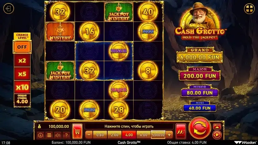 Cash Grotto slot screenshot 
