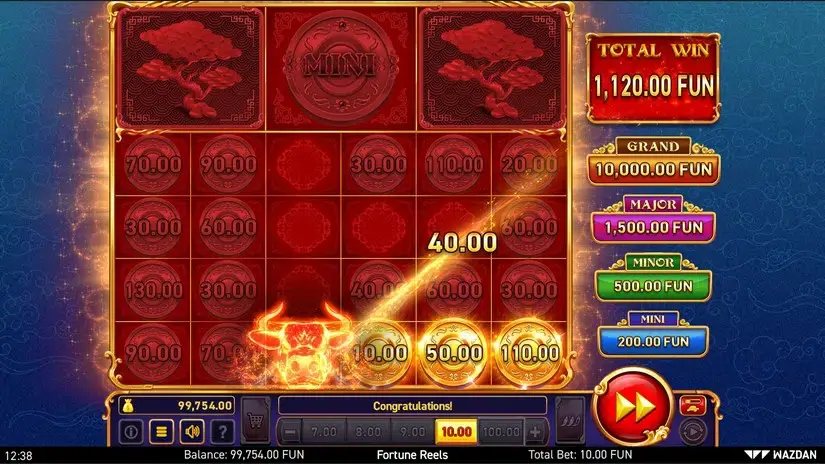 Fortune Reels slot screenshot 
