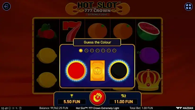 Hot Slot™: 777 Crown Extremely Light slot screenshot 4