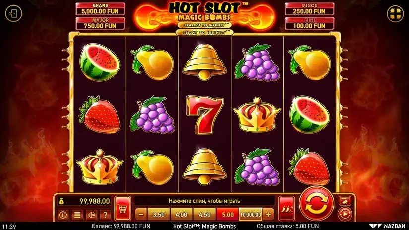 Hot Slot™: Magic Bombs slot screenshot 