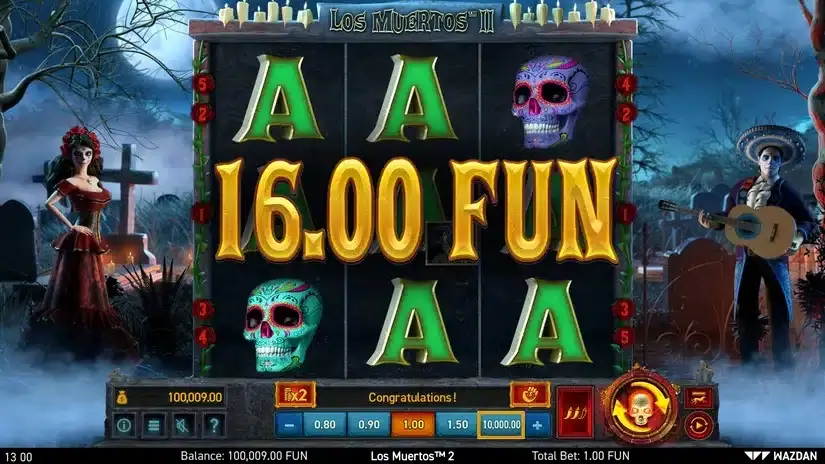 Los Muertos™ II slot screenshot 2