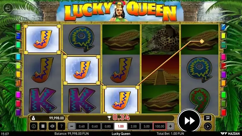 Lucky Queen slot screenshot 2