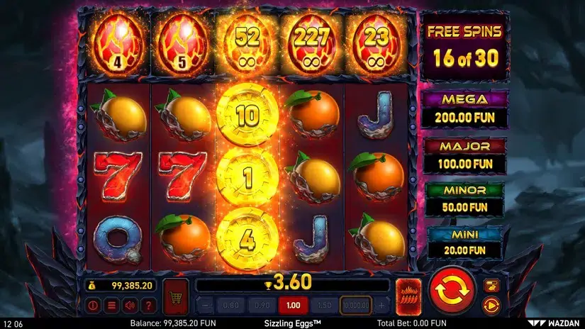Sizzling Eggs™ slot screenshot 5