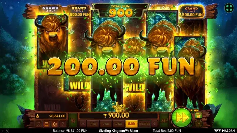 Sizzling Kingdom™: Bison slot screenshot 