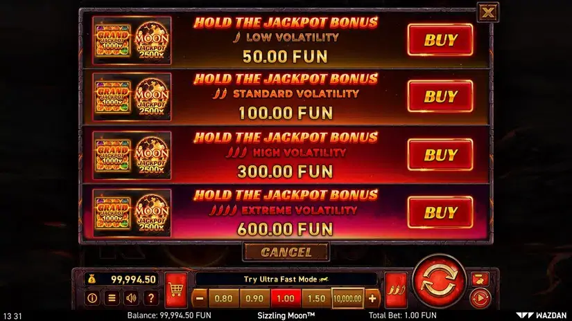Sizzling Moon™ slot screenshot 3
