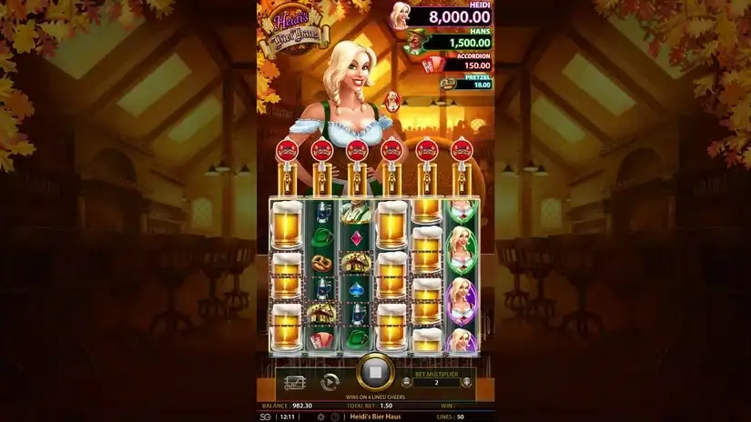 Heidi’s Bier Haus slot screenshot 3