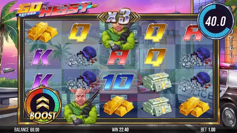 60 Second Heist slot screenshot 