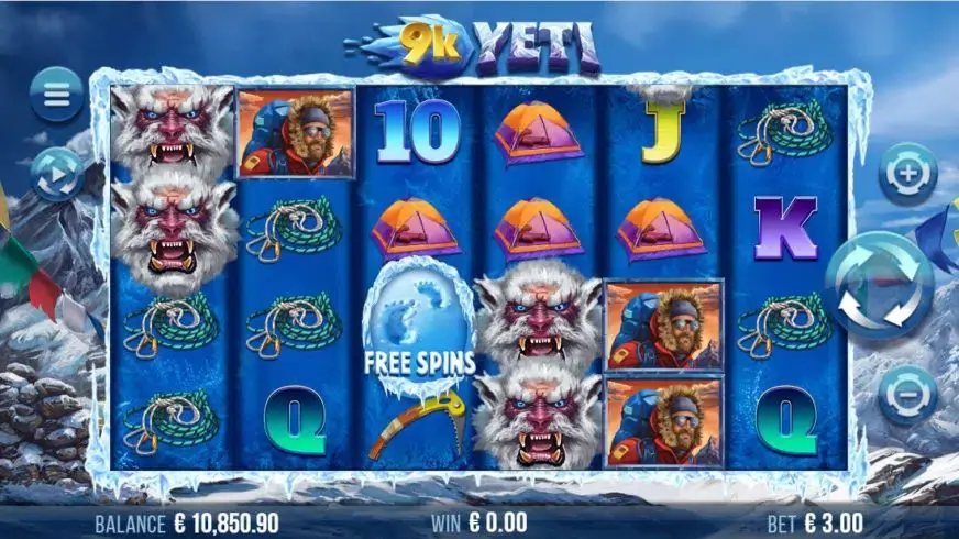 9k Yeti slot screenshot 