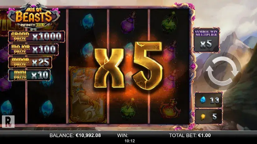 Age of Beasts Infinity Reels slot screenshot 5