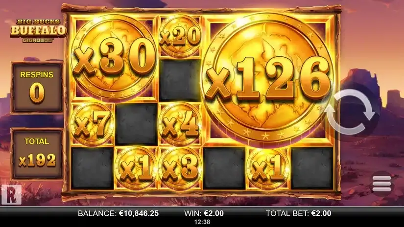 Big Bucks Buffalo Gigablox slot screenshot 6