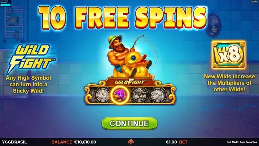 Bob Marlin Goes Splashing slot screenshot 3